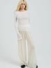 Seamless Basic T-shirt Cotton Elvira in Off-White
