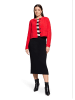 Betty Barclay Strick-Cardigan mit aufgesetzten Taschen in High Risk Red