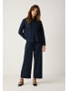 More & More Stretch-Denimhemd, langarm in dark blue denim