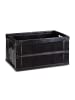 relaxdays 2x Transportbox in Schwarz - 60 l