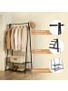 SONGMICS Wäscheständer Pataye in Schwarz - (B)87.5 x (H)155 x (T)41 cm