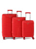 benzi 5820 4 Rollen Kofferset 3-teilig rot