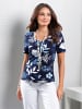 WITT WEIDEN Print-Shirt in marine-jeansblau-bedruckt