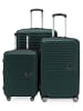 Hauptstadtkoffer Mitte - Kofferset 3 Trolleys Erweiterung Hartschale Gepäck-Set in Waldgrün