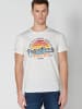 KOROSHI Kurzarm T-Shirt in weiß