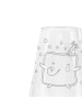 Mr. & Mrs. Panda Weißwein Glas Toast Party ohne Spruch in Transparent