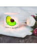 Mr. & Mrs. Panda Windlicht aus Glas Avocado Schwangerschaft mit ... in Transparent