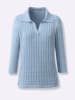WITT WEIDEN Polopullover in eisblau