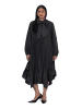 Ulla Popken Midikleid in schwarz