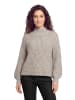 CARTOON Strickpullover mit Turtle Neck in Weiß/Camel