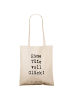 Mr. & Mrs. Panda Tragetasche Spruch Tragetasche Glück mit Spruch in Creme