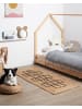 Beliani Kurzflor TAVASA in Naturfarben/Schwarz - (W) 60 x (L) 150 cm