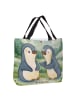 Mr. & Mrs. Panda Shopper Pinguine trösten Design ohne Spruch in Weiß