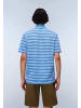 Napapijri Polo E-HIKARI SS in Stripe Blue