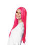 tectake Langhaarperücke mit glattem Haar, pink