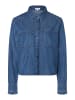 More & More sportive Jeansbluse, kurz in middle blue denim