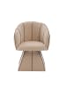 ABRIHOME Drehstuhl in Kamelbraun Chenille mit Hoher Rückenlehne Ergonomisch