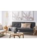 Beliani 3-Sitzer Sofa TJORN in Grau/Heller Holzfarbton - (W) 204 x (H) 84 x (L) 85 cm