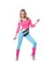 tectake Aerobic-Outfit im Stil der 80er Jahre, bunt