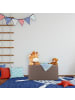relaxdays Sitzbank in Graubraun - (B)76,5 x (H)38 x (T)38,5 cm