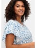 sheego by Joe Browns Bluse in blau gemustert