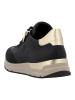 rieker Sneaker in Schwarz/Gold