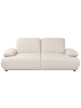 Beliani 3-Sitzer Sofa NACKA in Weiß/Braun - (W) 211 x (H) 89 x (L) 110 cm
