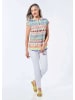 GOLDNER Kurzarm Printbluse für Damen multicolor in bunt / gemustert