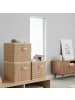 relaxdays 2 x Aufbewahrungskorb in Natur - (B)28 x (H)28 x (T)28 cm