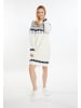 usha BLUE LABEL Damen Strickkleid in Weiss Mehrfarbig