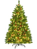 COSTWAY Künstlicher Weihnachtsbaum LED in Grün