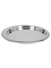 Fink Tablett "Verso" in Silber - H. 2 cm - D. 38,5 cm
