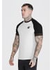 SikSilk T-Shirt in white/black