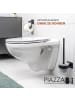 bremermann Bad-Serie PIAZZA BLACK TAPE WC-Garnitur schwarz