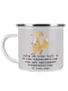 Mr. & Mrs. Panda Kaffeebecher Laufen Lebensstil mit Spruch in Grau Pastell