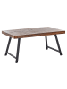 Beliani Esszimmertisch WARTON in Braun/Schwarz - (W) 90 x (H) 74 x (L) 160 cm