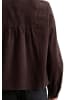 Marc O'Polo DENIM Feincord-Langarm-Bluse regular in Espresso Brown