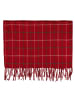 Greengate Decke LYLA Rot Karo Muster Wolle 180x130