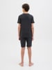 JACK & JONES Junior T-Shirt & Shorts Loungewear-Set JACEVEREST in black