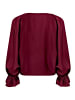 Vera Mont Satin-Bluse mit Fledermausärmeln in Deep Dahlia