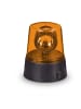 relaxdays 2 x  Rundumleuchte in Orange/ Schwarz