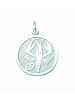 Adeliás Damen & Herren 925 Silber Sternzeichen Anhänger Krebs Ø 15,7 mm in silber