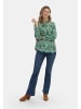 VIRITA Women Bluse in Grün Mehrfarbig