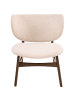 Beliani Sessel DAY in Beige/Braun - (W) 62 x (H) 70 x (L) 69 cm