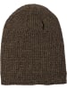 styleBREAKER Feinstrick Beanie Mütze in Braun-Beige