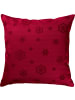 Erwin Müller Jacquard, Baumwollmischung Kissenhülle Marbella in rubin