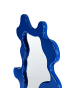 Beliani Wandspiegel ROSCOFF in Blau - (W) 59 x (H) 80 x (L) 4 cm
