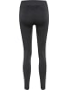 Hummel Leggings Hmlci Seamless Mid Waist Tights in BLACK MELANGE