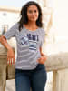 WITT WEIDEN Ringelshirt in ecru-marine-bedruckt