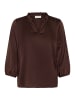 Kaffe Langarm-Bluse KAamara Regular fit in Chocolate Brown